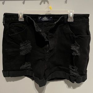 Hollister Black Jean Shorts